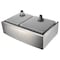 Anzzi Elysian Farmhouse 33" 60/40 Double Bowl Kitchen Sink in Brushed Satin K-AZ3320-4A - alternate 1
